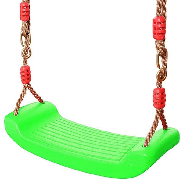 Havegynge til børn plast grøn 44x17 cm max 100 kg