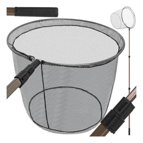 Teleskopiskt fiskenät 335 cm aluminium, korg 48 cm