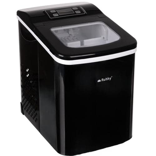 Ismaskin 12 kg/dygn 2 l 6 min LCD timer självrengöring svart