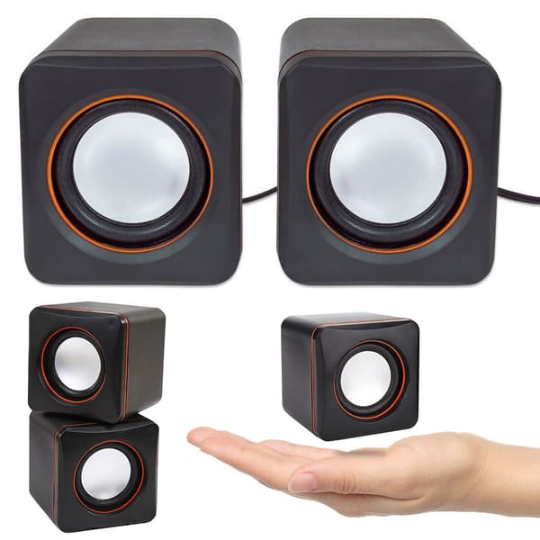 Tietokoneen kaiuttimet PC 2.0 -liitäntä USB-virtalähde