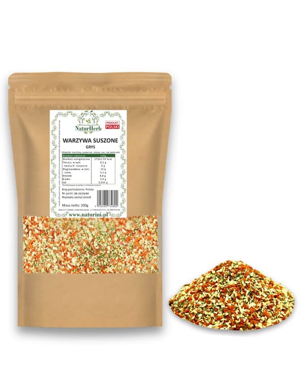 SUPPE, GRØNTSAGER, TØRREDE GRØNTSAGER fra NATURINI 1 KG
