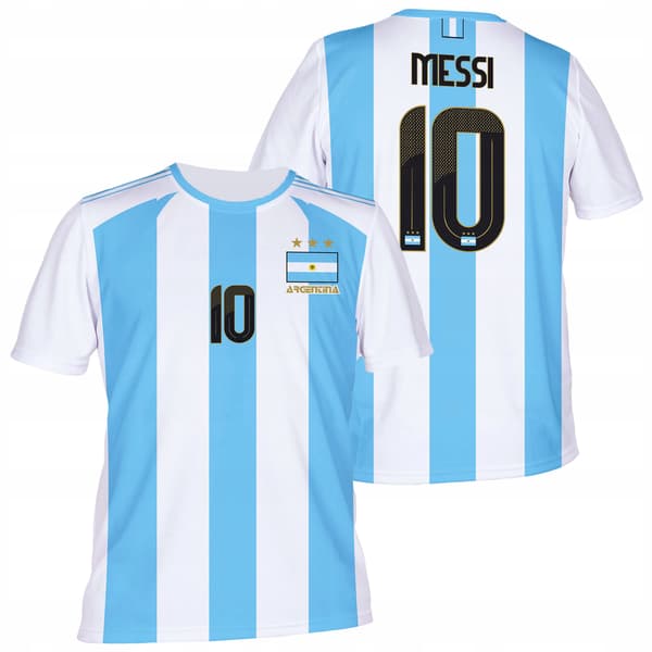 MESSI Argentina fotbollströja sport-T-SHIRT för barn MESSI Argentina 134 fotbollströja sport-T-SHIRT för barn