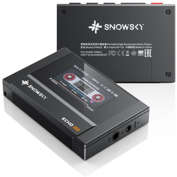 FiiO SNOWSKY ECHO MINI - Svart - Portabel spelare Hi-Res