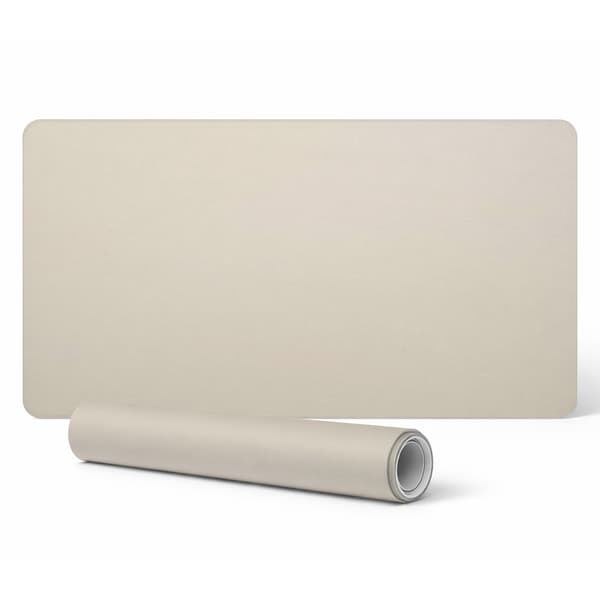 Modernt skrivbordsunderlägg med originaltryck, beige färg, 90x45 cm