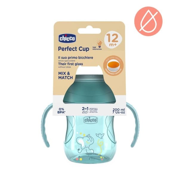 360°-mugg för att lära sig dricka självständigt 200 ml turkos