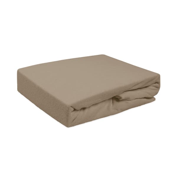 Dra-på-lakan 180x200 frotté BOMULL FROTÉ KAKAO BEIGE