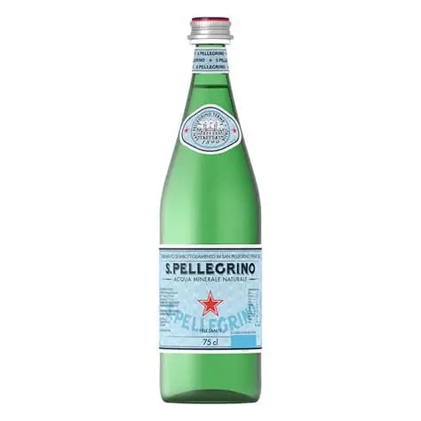 Italienskt kolsyrat vatten frizzante glasflaska 0,75 l - San Pellegrino