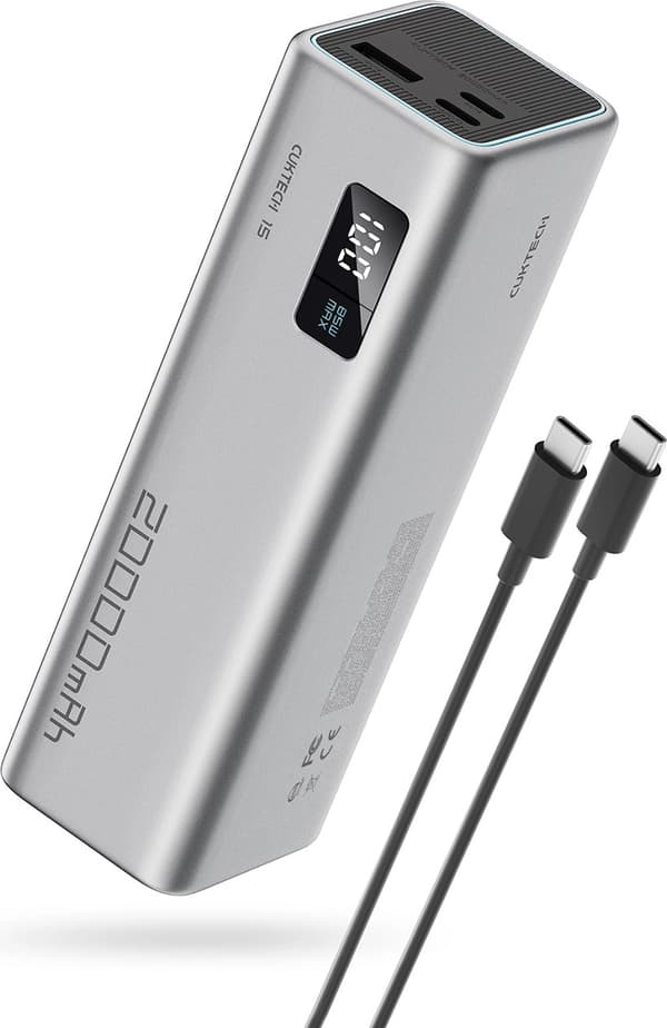 Powerbank Cuktech CUKP200XGLGR 20000 mAh 100W Grå