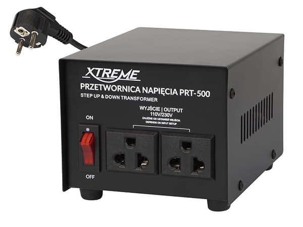 Blåsspänningsomvandlare 230V till 110V PRT-500W