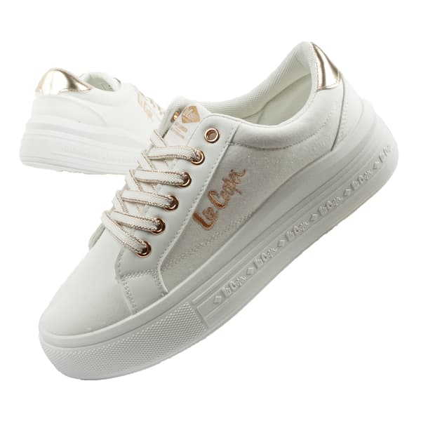 Lee Cooper Canvas/Synthetic White Lady [LCW-26-44-4478L] koko 39