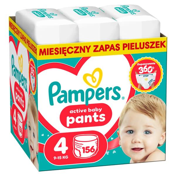 Pampers Pants Active Baby Maxi Storlek 4 (9-15 kg) 156 st