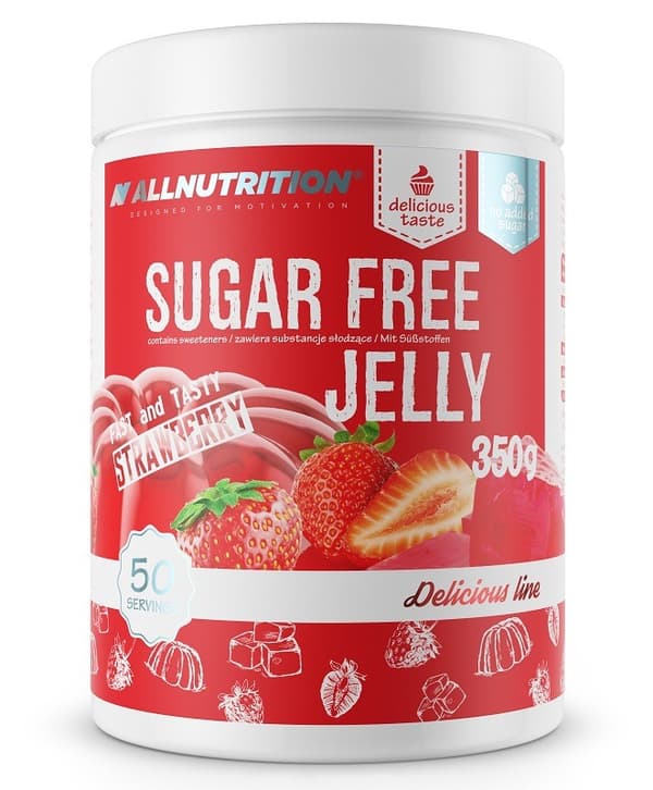 Allnutrition Sukkerfri Gelé jordbær sukkerfri gelé, 350g 1 stk.