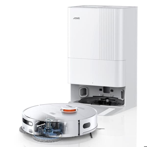 JONR P20 Pro-Robotdammsugare 9000Pa, med Automatisk Station, Varm Lufttorkning, Adaptiv Kantstädning - APP-kontroll
