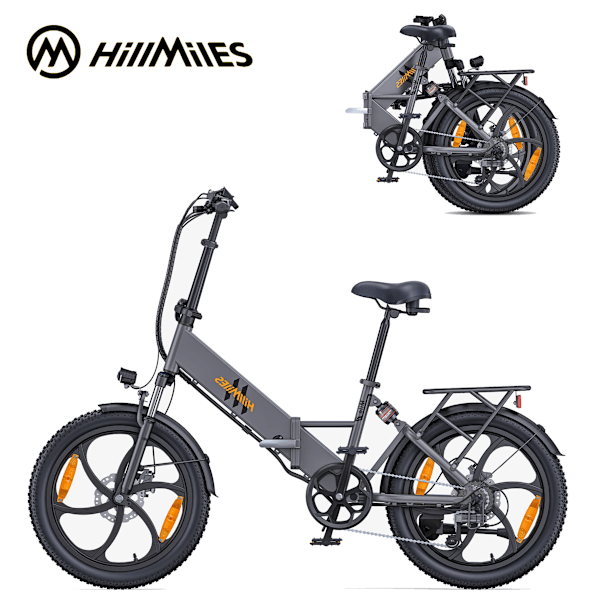 HillMiles Mile 2 Elcykel - 250W, 36V 13Ah, 20" breda däck