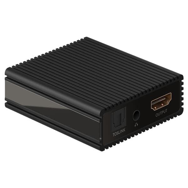 Goobay HDMI Audio Extractor 4K@30Hz / HDMI Audio Splitter / HDMI til Analog Audio Converter