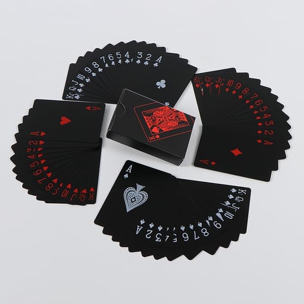Vattentäta PVC Illusionist Poker Cards - Hållbar och estetiskt förbättrad design - Perfekt för spelkvällar, fester och familjenöjen