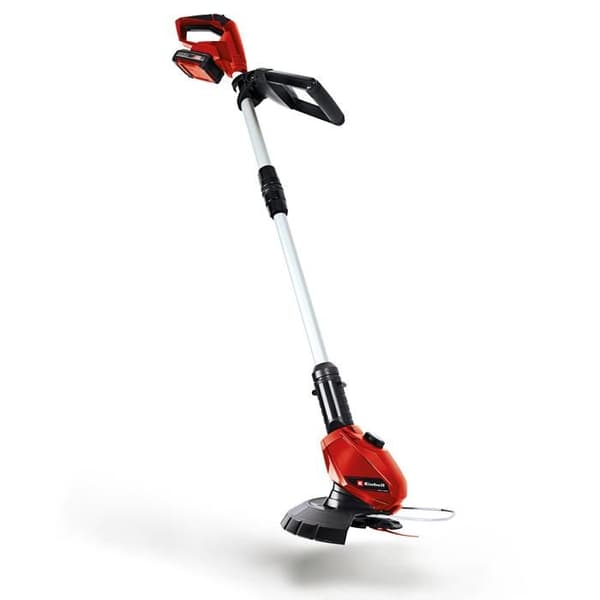 Einhell Grästrimmer utan sladd GE-CT 18 Li Kit PXC (18V, klippbredd 24 cm, 20 blad) Levereras med batteri 2,0 Ah och laddare