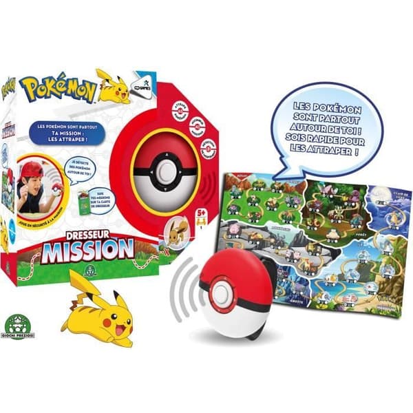 Pokémon Tränarmission - Sällskapsspel - GIOCHI PREZIOSI - Fånga alla Pokémon - Upp till 4 spelare - Från 5 år