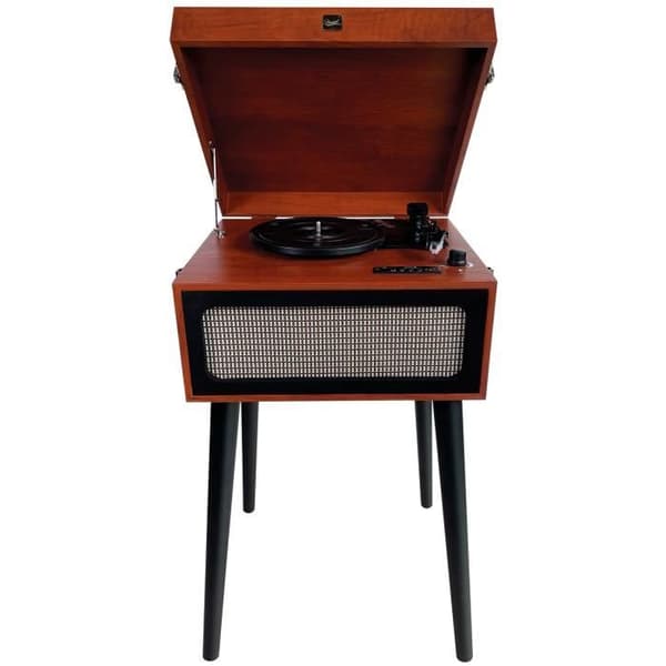 Vintage Bluetooth skivspelare med inbyggda högtalare