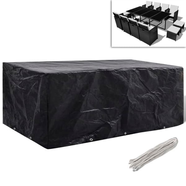 vidaXL 8 Eyelet Patio Möbelöverdrag 229 x 113 x 73 cm