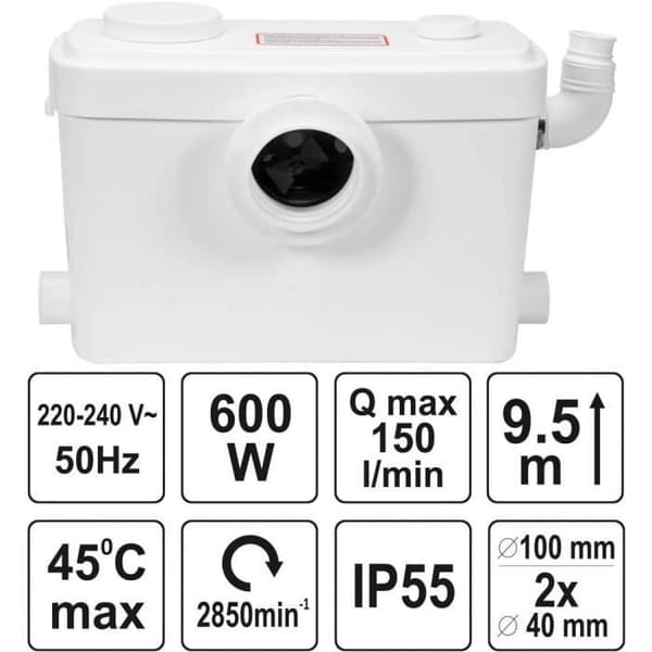 Kross - FALA - Kompakt - 600 W - Aktivt kolfilter - Tyst
