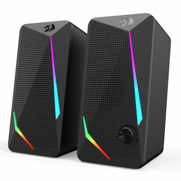 Redragon GS510 PC-högtalare 2.0 RGB med touch - Stereo USB, jack 3,5 mm, kompakt