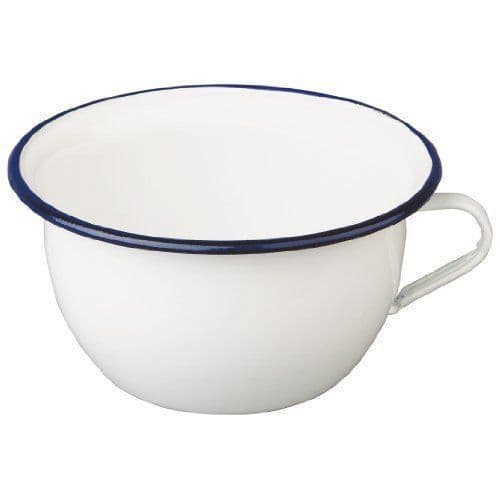 Sängpott - Ibili - 903524 - Emaljerad stål - Diameter 24 cm - Vit/Blå