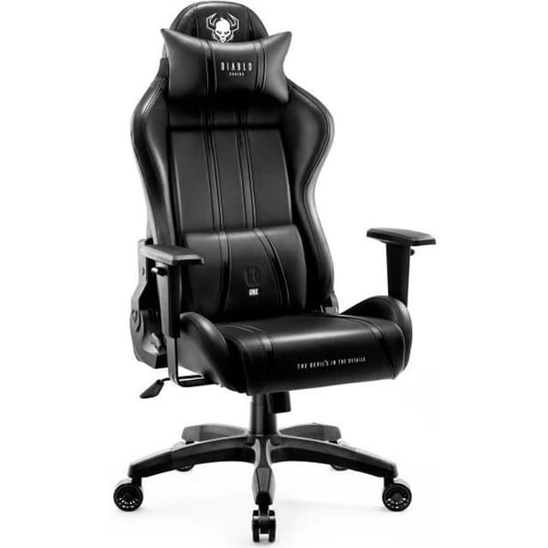 Gamingstol - DIABLO - X-One 2.0 - Syntetiskt läder - Armstöd 1D - XL Svart