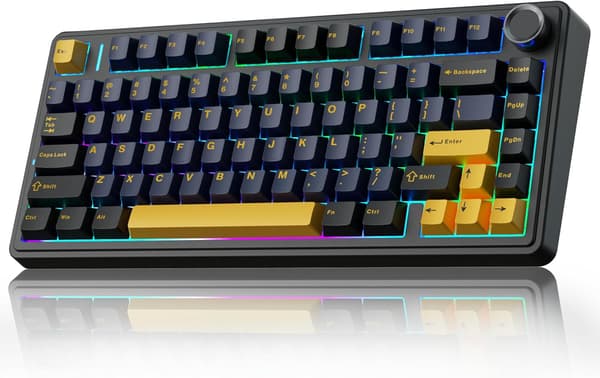 AULA F75 Mekaniskt Speltangentbord, RGB, Hot-Swappable, Trådlöst