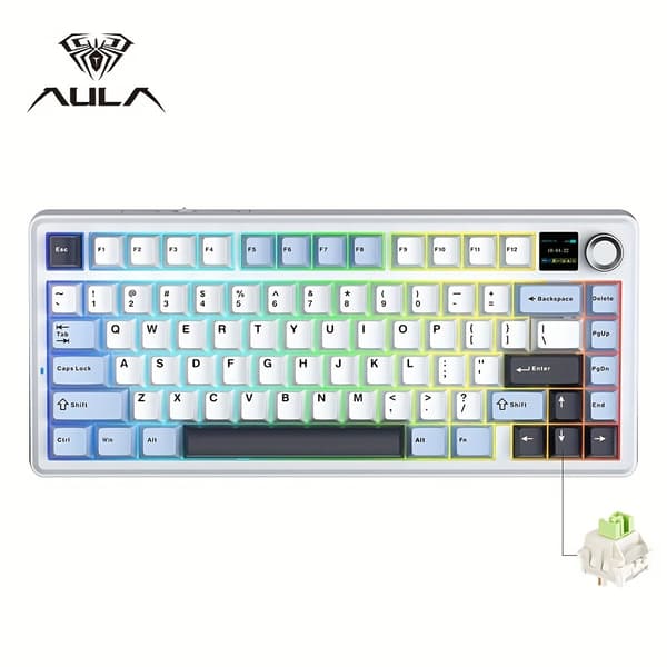 AULA F75 Max Mekaniskt Speltangentbord, RGB, Hot-Swappable, Trådlöst Speltangentbord