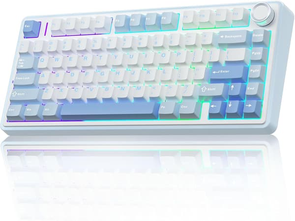 AULA F75 75% Mekaniskt Speltangentbord, RGB, Hot Swap, Tri-Mode Trådlöst