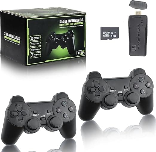 Ny Retro Spelkonsol med 20 000 Spel, 4K HDMI,inkl 2 Trådlösa Handkontroller