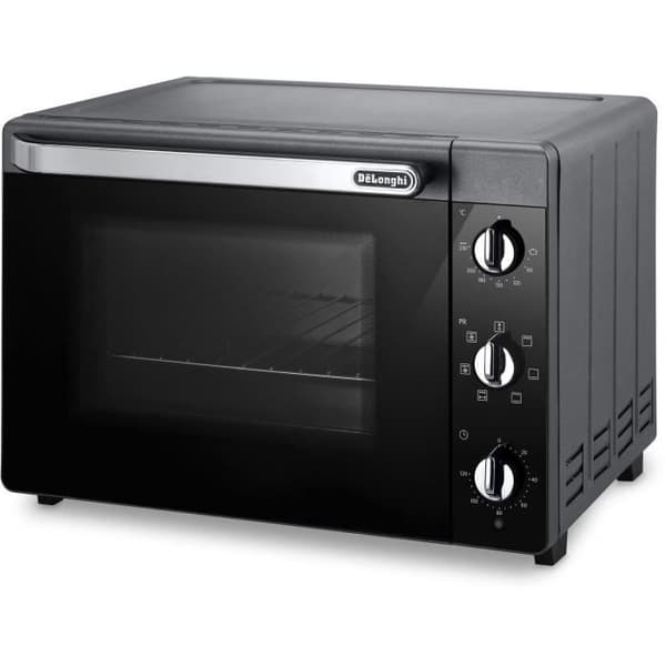 Miniugn - Varmluft - Spidsgir - DELONGHI - EO40123.S - Svart - 40 L - 51,5 x 44 x 36 cm - 2000 W