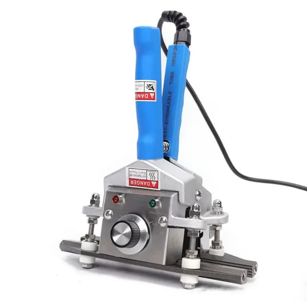 Håndholdt poseforsegler - FKR-200 varmesvejsemaskine - Direkte varme 300W - 220V - 10x200 mm svejsebredde - Aluminium - Blå