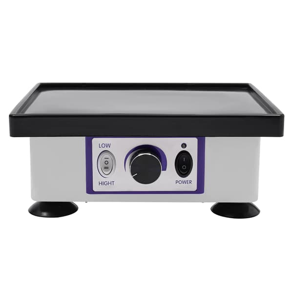 Tandgipsvibrator JG-202 - Laboratoriemixer - 150W - 2 hastigheder - 220V EU-stik - 24x18x10 cm - skridsikker base - hvid/sort