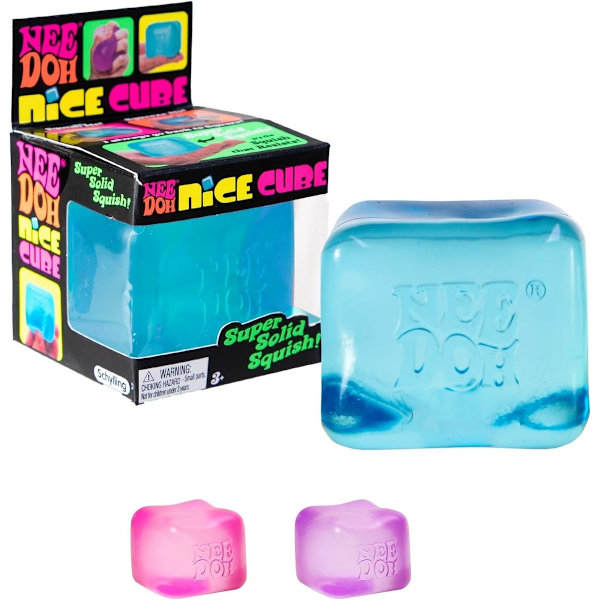 Schylling Nice Cube Nee Doh Stress Ball Sensory Toys, Needoh Fidget Toys, Anxi Brand New