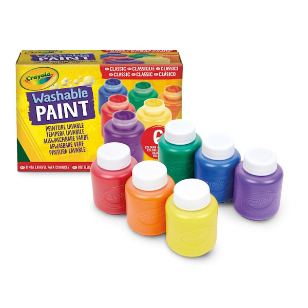 CRAYOLA Washable Project Paint, Painting Supplies for Kids, 6 Count Brand New