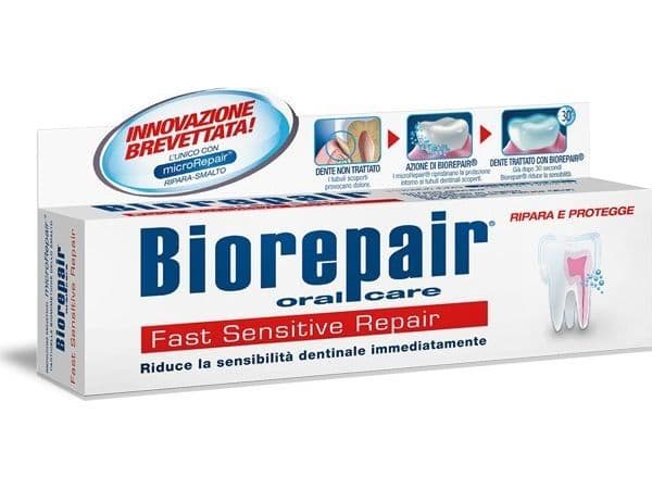 Biorepair tandkräm för tänder Fast Sensitive Repair 75 ml