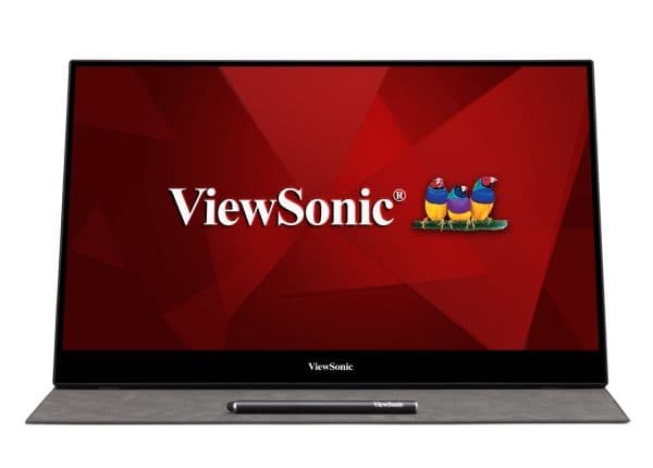Viewsonic TD1655, 39,6 cm (15.6"), 1920 x 1080 pixlar, Full HD, LED, 6,5 ms, Svart, Silver