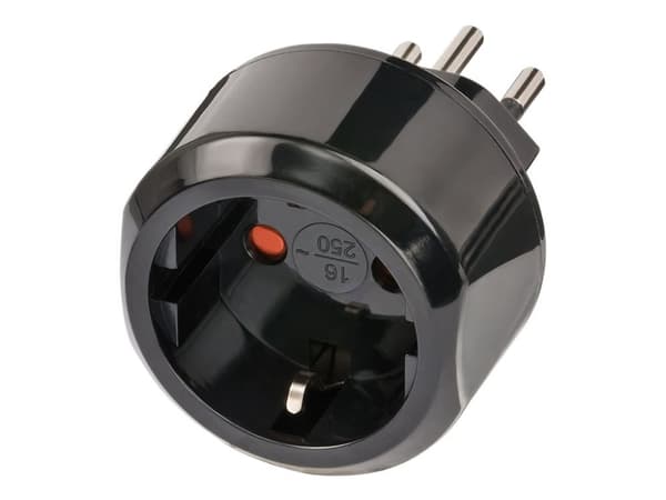 brennenstuhl - Adapter för effektkontakt - CEE 7/4 (hona) till SEV 1011 (hane) - 250 V - 10 A - Liechtenstein, Schweiz