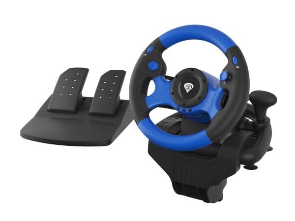 GENESIS Seaborg 350, Ratt + pedaler, Nintendo Switch, PC, PlayStation 4, Playstation 3, Xbox 360, Xbox One, Xbox Series S, Xbox Series X, 180°, Kob...