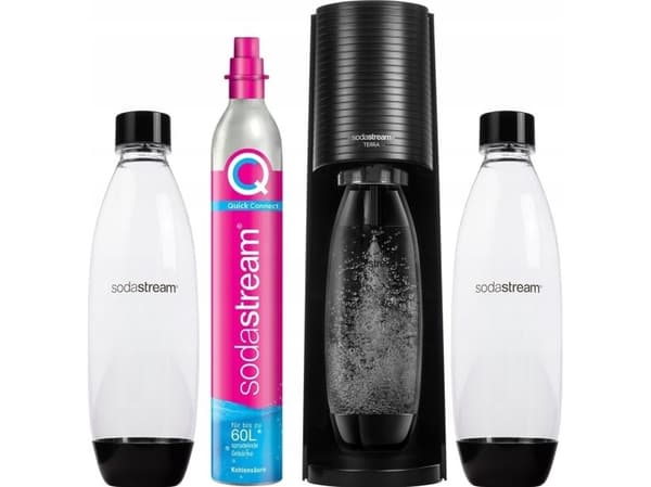 SodaStream Terra Megapack, Svart, Plast, 134 mm, 198 mm, 430 mm, 1 l