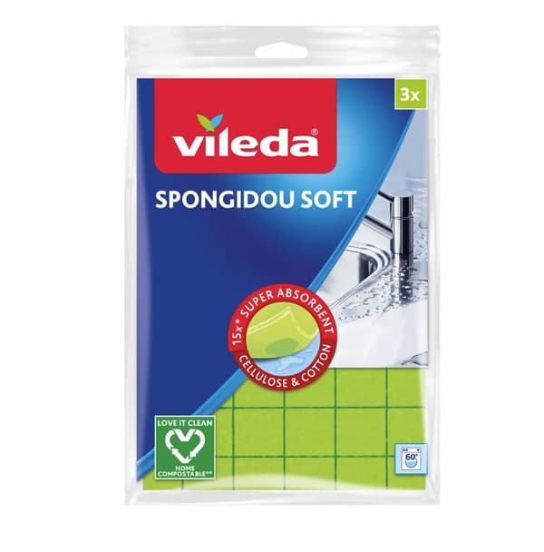 Vileda Soft, kotitalouspyyhe, 100 % luonnollinen