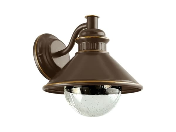 EGLO ALBACETE utomhus vägglampa brun/koppar/klart