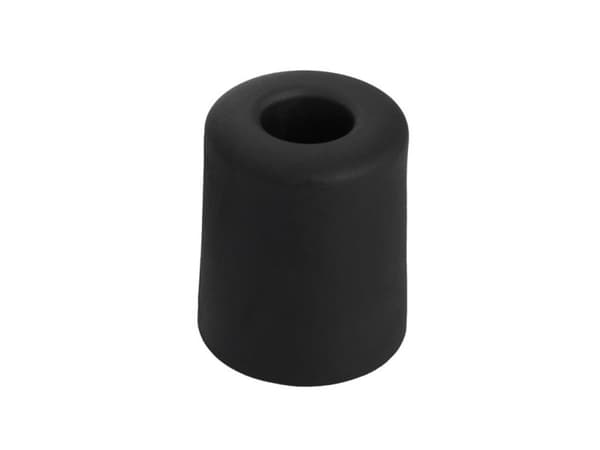 Dörrstöd hushåll 3,5 cm, Ø 3 cm, gummi, svart