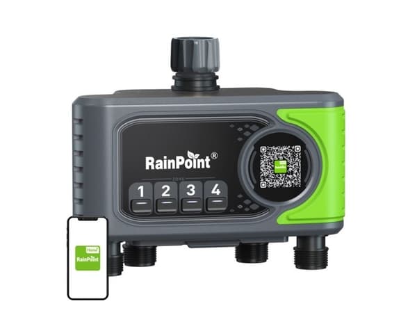 RainPoint WiFi 4-zone irrigation controller with gateway