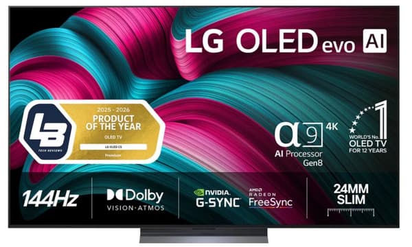 LG OLED65C54LA - 65" Diagonalklasse C5 Series OLED TV - OLED evo AI - Smart TV - webOS - 4K UHD (2160p) 3840 x 2160 - HDR