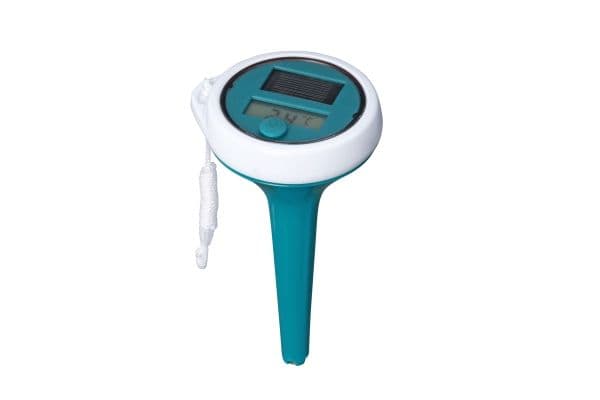 Bestway 58764, Termometer, Blå, Vit, Ovanmarkspool, Inbyggd pool, Uppblåsbar pool, Spa pool, Digital, °C, °F, Batteri, Solar