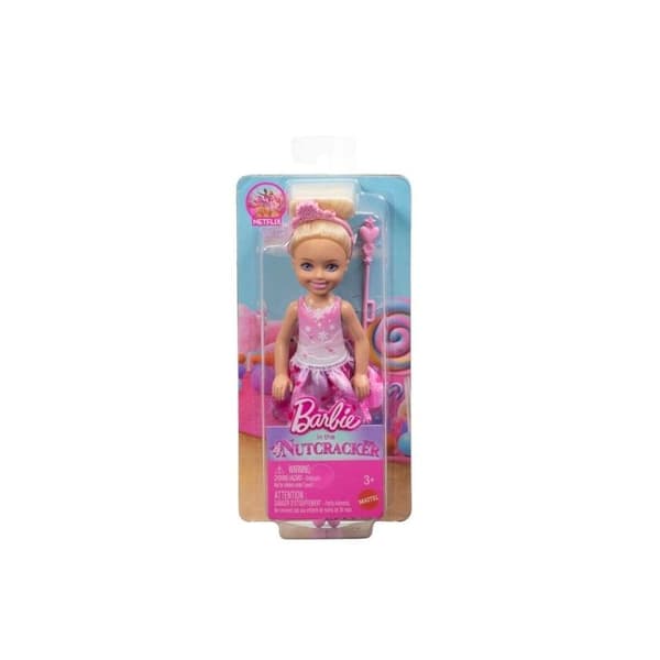 Barbie Chelsea Nutcracker Snow Fairy ballerinadocka, vit