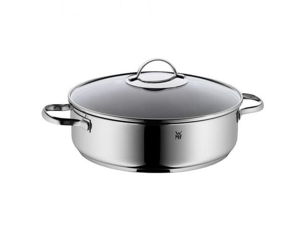 WMF 0761406380, Rostfritt stål, Rostfritt stål, Glas, Keramiska, gas, Induktion, 117 mm, 353 mm